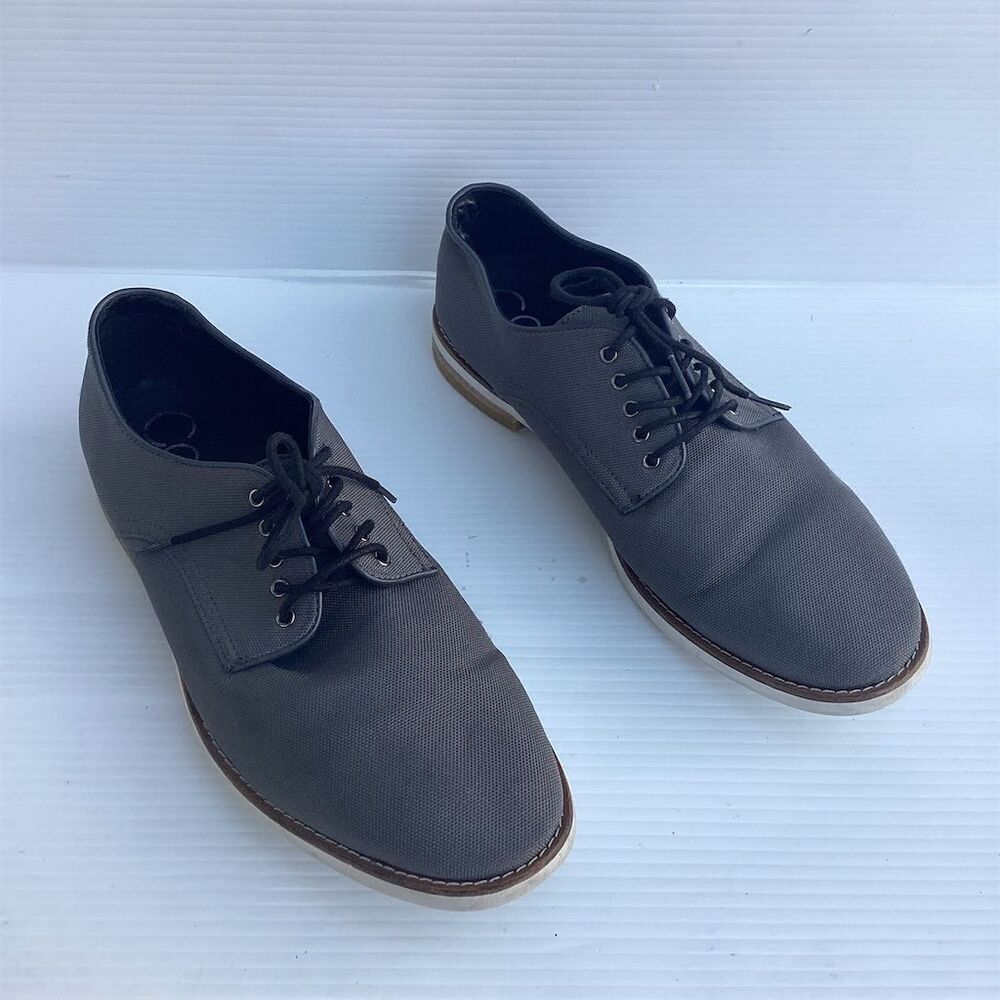 Calvin‎ Klein Men's Armando Oxford Shoes Gray Size 13 Dress Lace Up